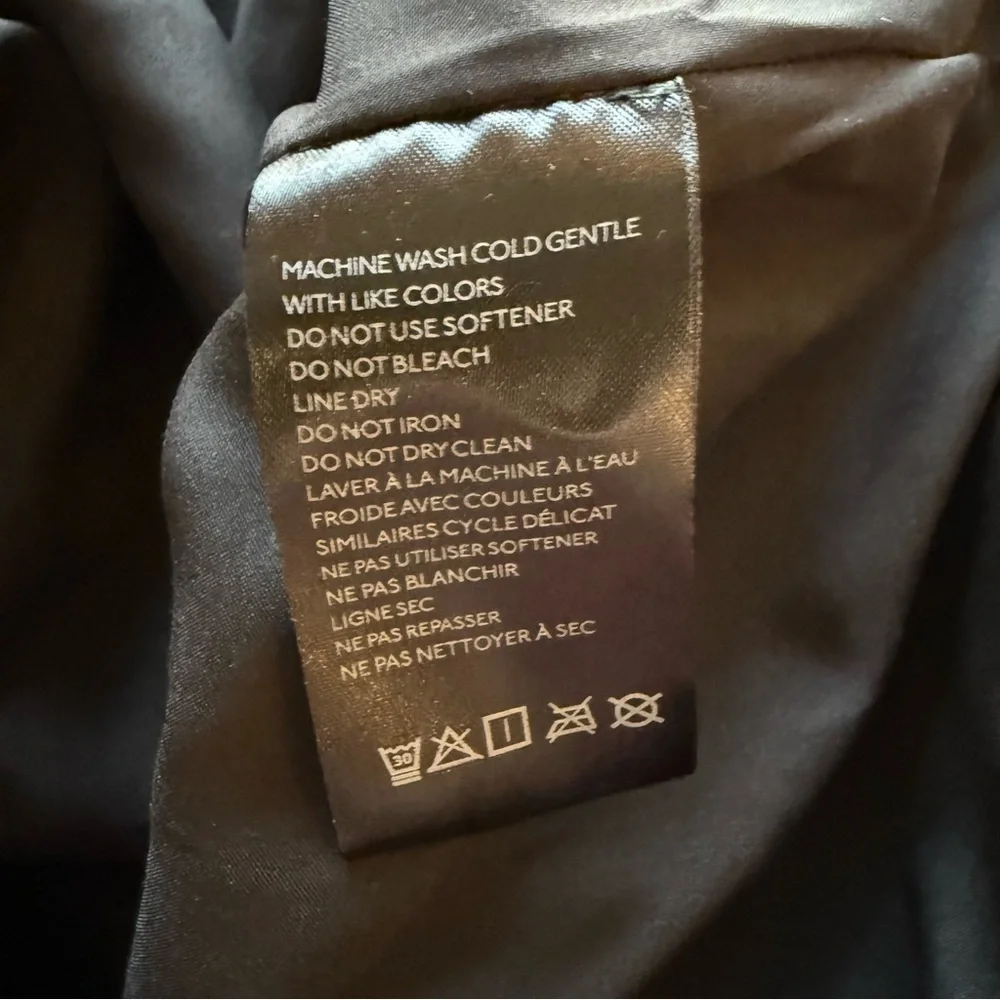 NWT Maeve Anthropologie Square-neck leather black dress S - Picture 14 of 15